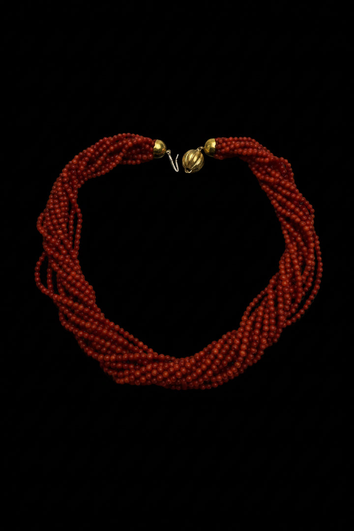 Collana in Corallo Multifilo