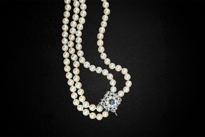 Collana di Perle a Doppio Filo