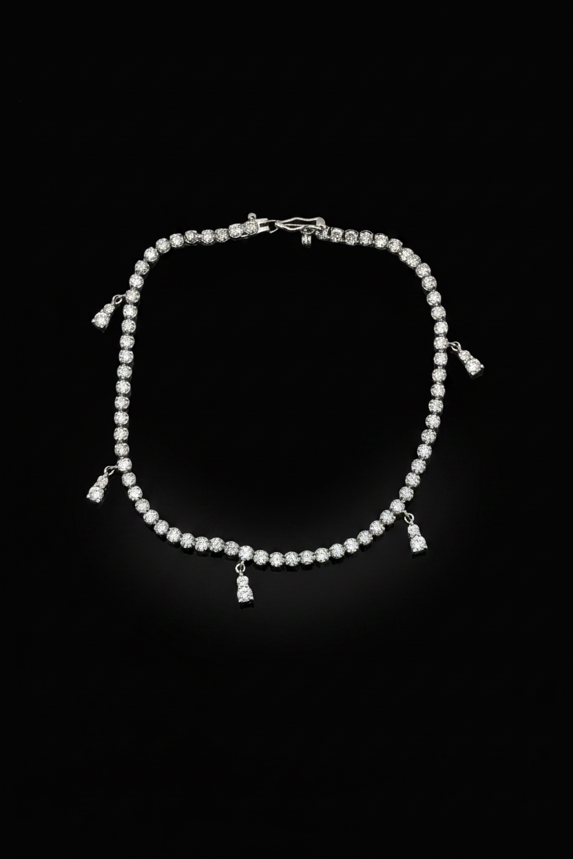 Bracciale Tennis in Oro Bianco