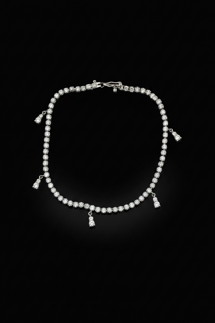 Bracciale Tennis in Oro Bianco