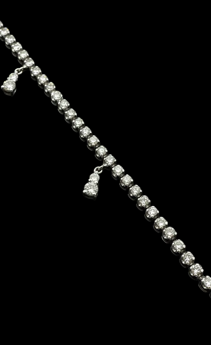 Bracciale Tennis in Oro Bianco