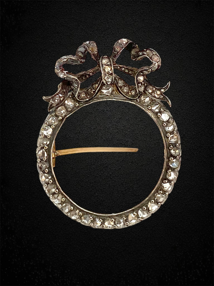 Spilla vittoriana con diamanti, circa 1830