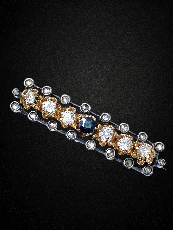 Imponente Spilla Austroungarica con Diamanti.