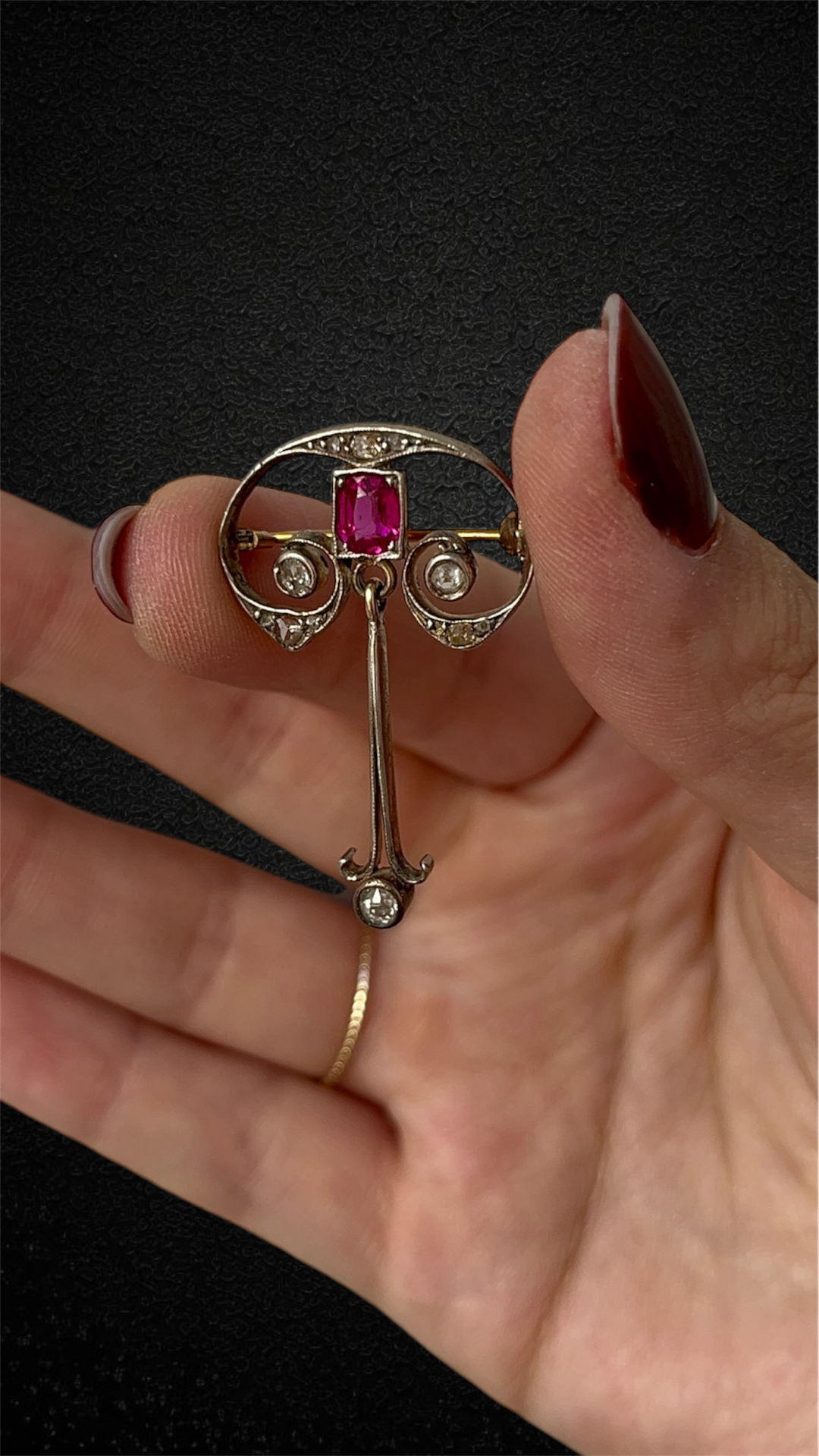 Pendente in stile Art Nouveau