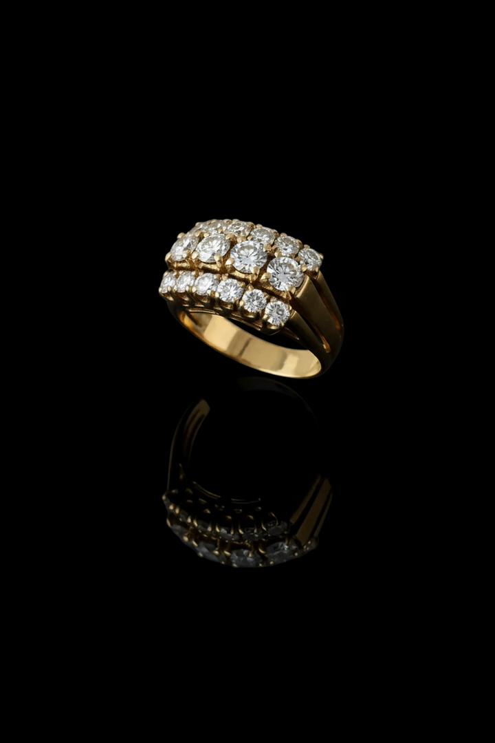 Fascione in Oro Giallo con Diamanti