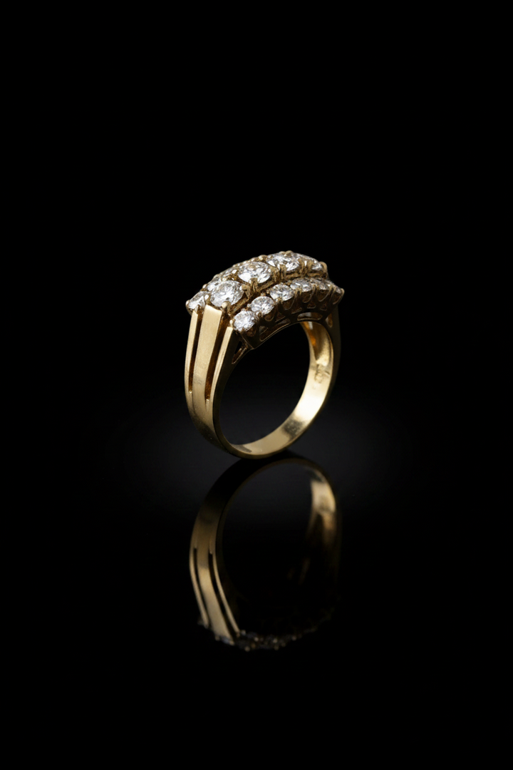 Fascione in Oro Giallo con Diamanti
