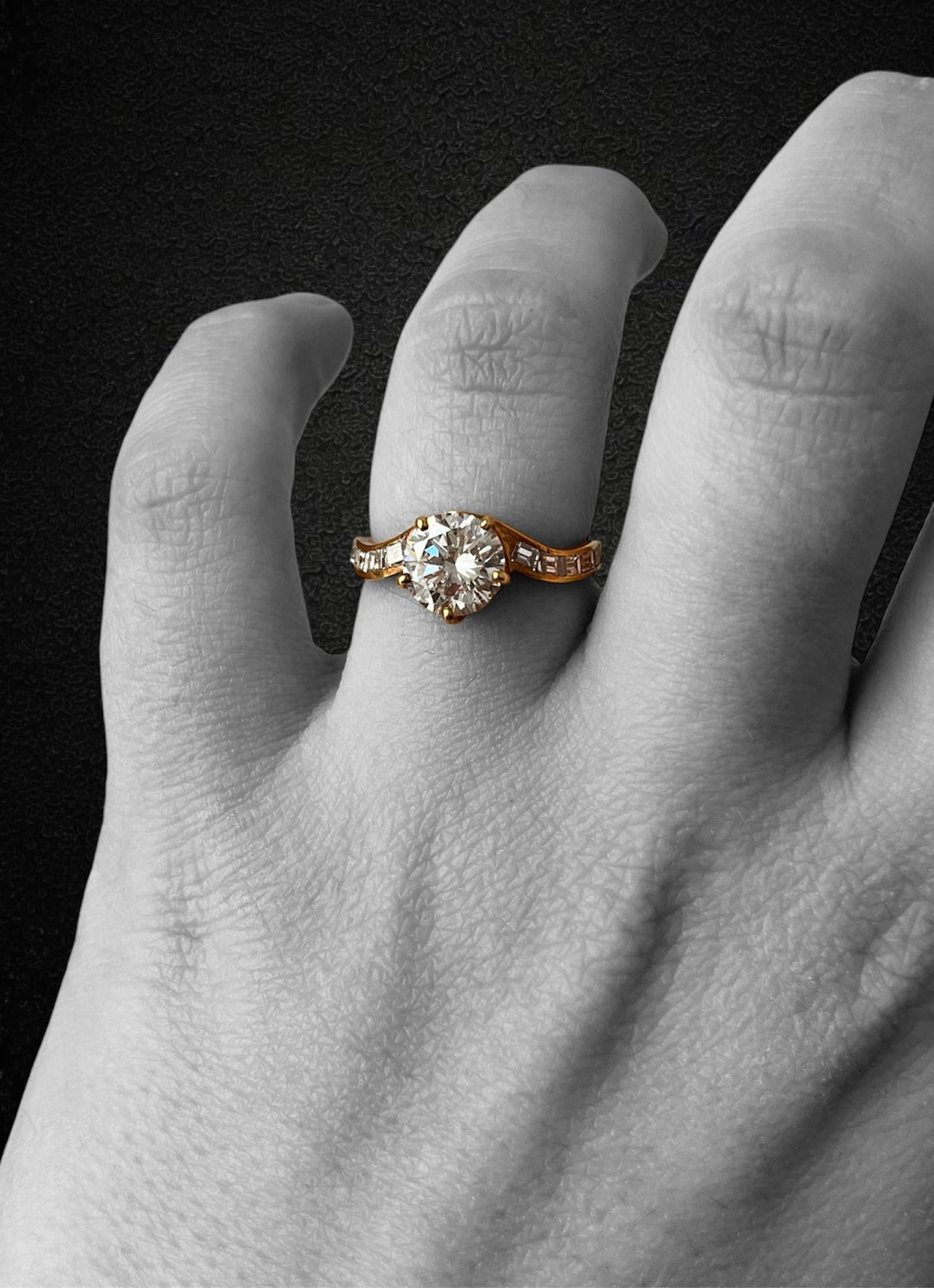 Anello di Fidanzamento con Diamante da 1,69 carati