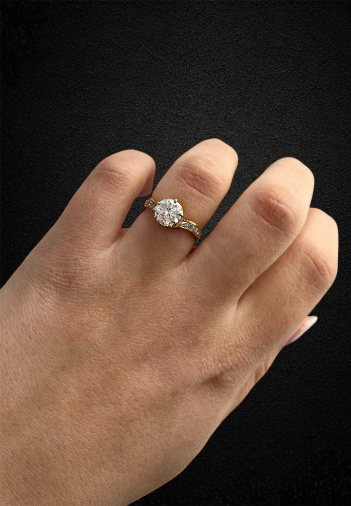 Anello di Fidanzamento con Diamante da 1,69 carati