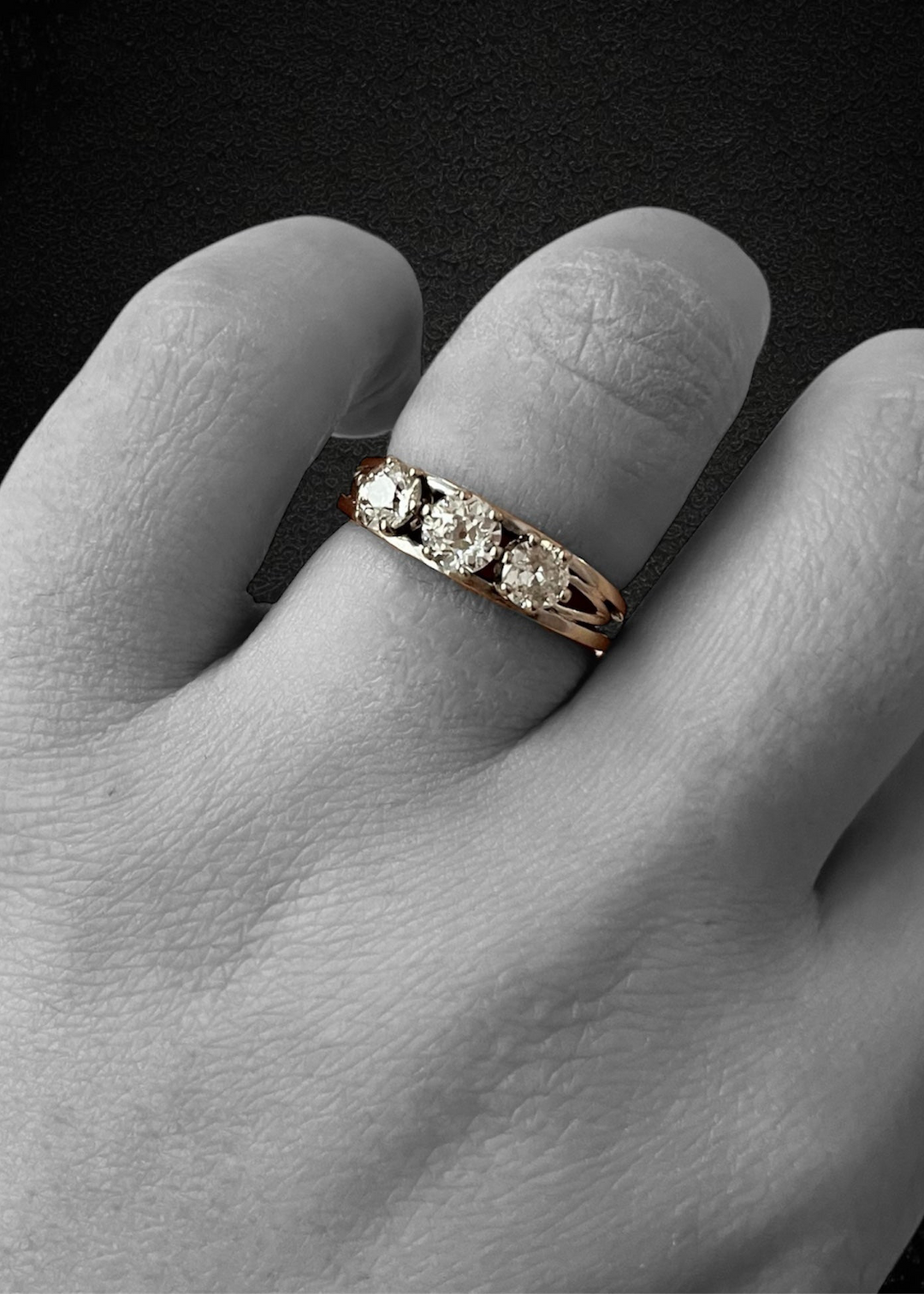 Trilogy in Oro Bianco con Diamanti