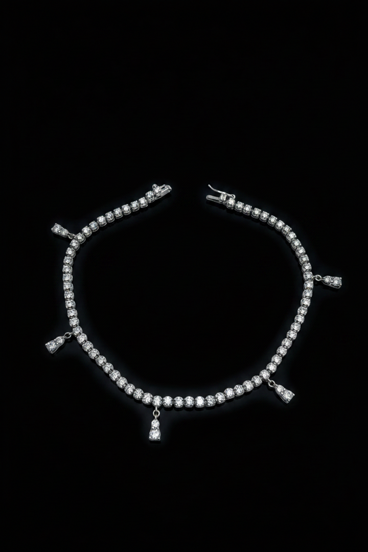 Bracciale Tennis in Oro Bianco