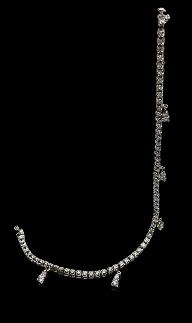 Bracciale Tennis in Oro Bianco