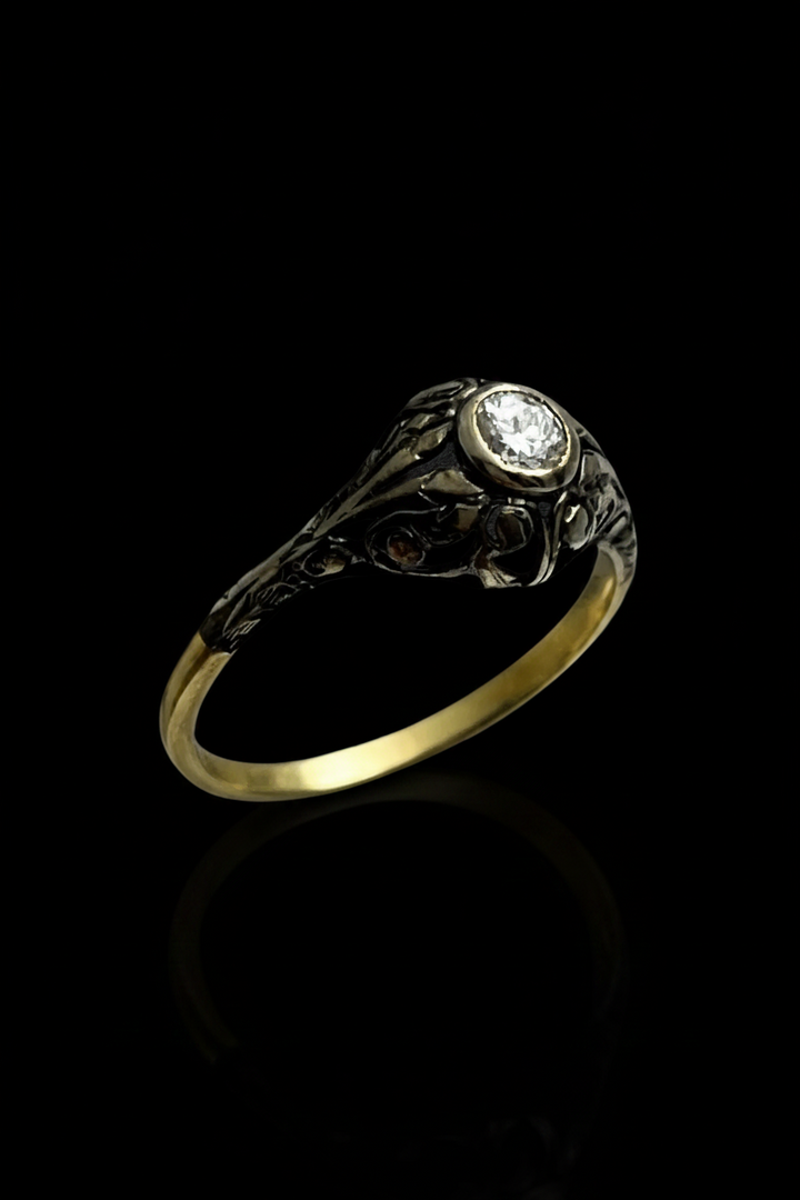 Anello Jugendstil dei primi del '900