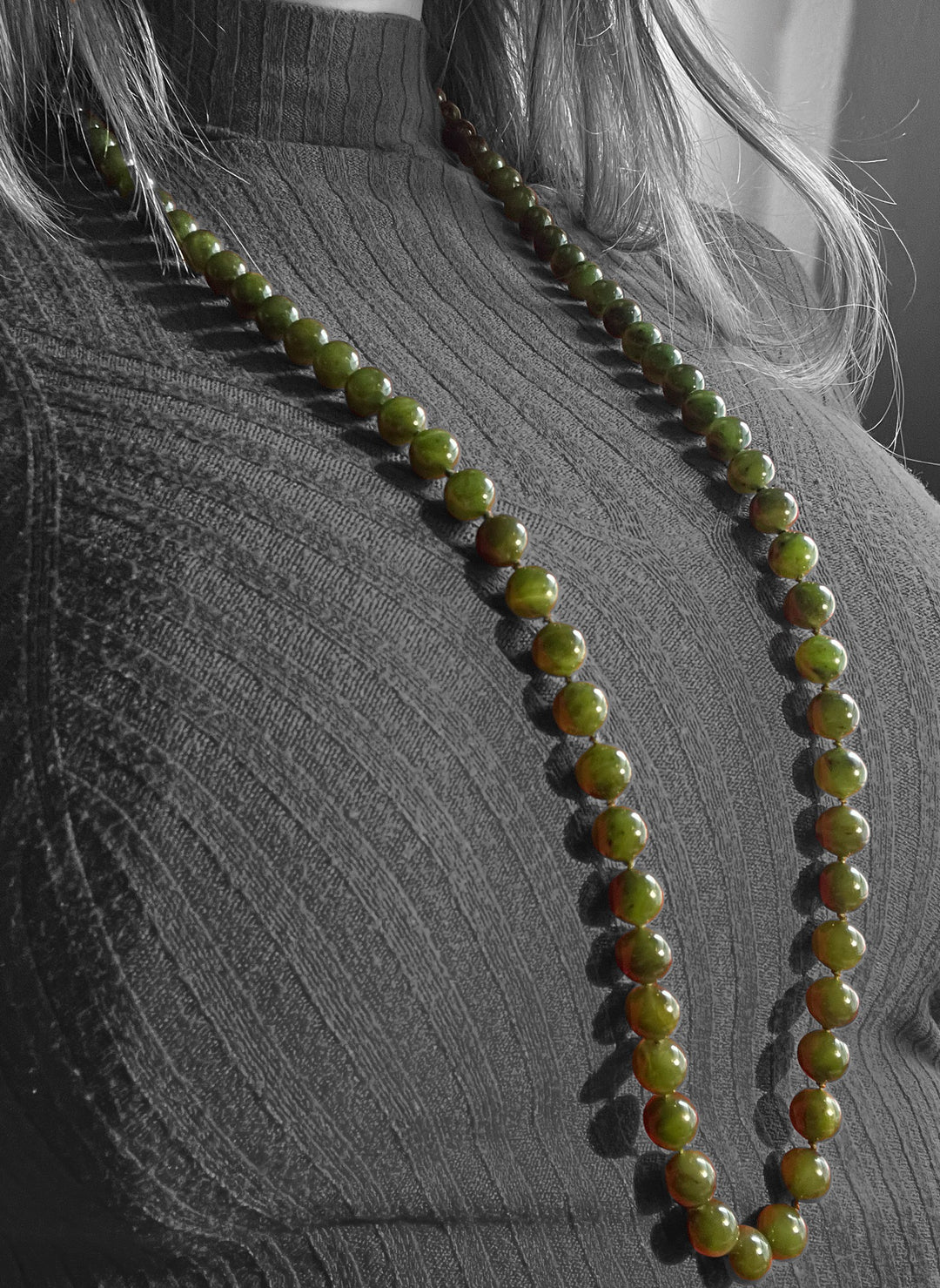 Collana di Perle di Malachite