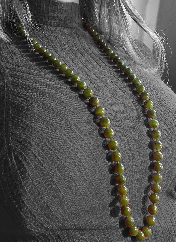 Collana di Perle di Malachite