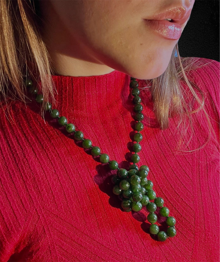 Collana di Perle di Malachite