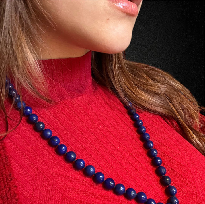 Collana in Perle di Lapislazzulo