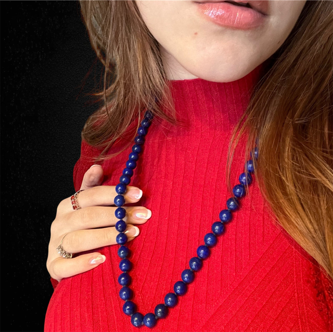 Collana in Perle di Lapislazzulo
