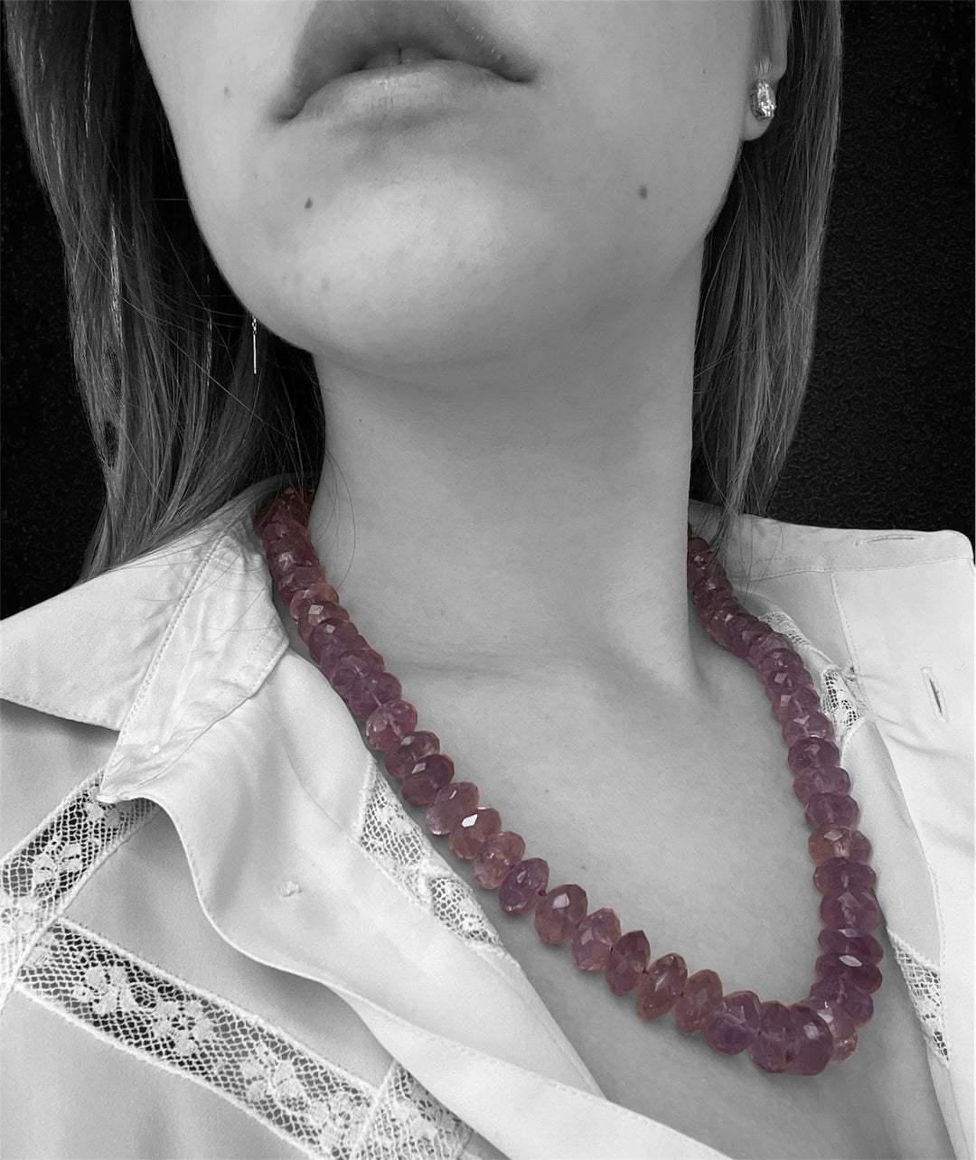 Collana con Ametiste Sfaccettate