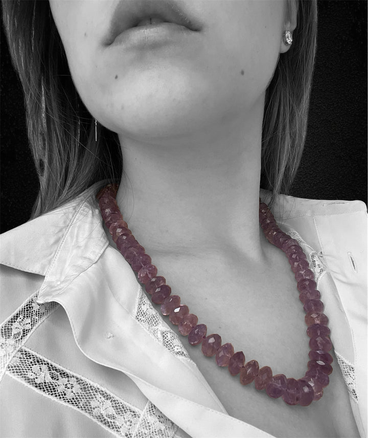 Collana con Ametiste Sfaccettate