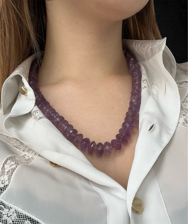 Collana con Ametiste Sfaccettate