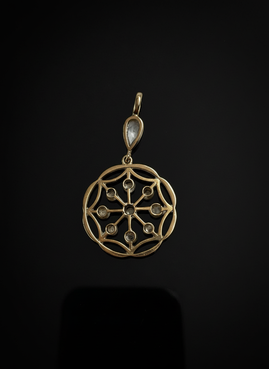 Raro Pendente con Diamanti, fine XIX secolo