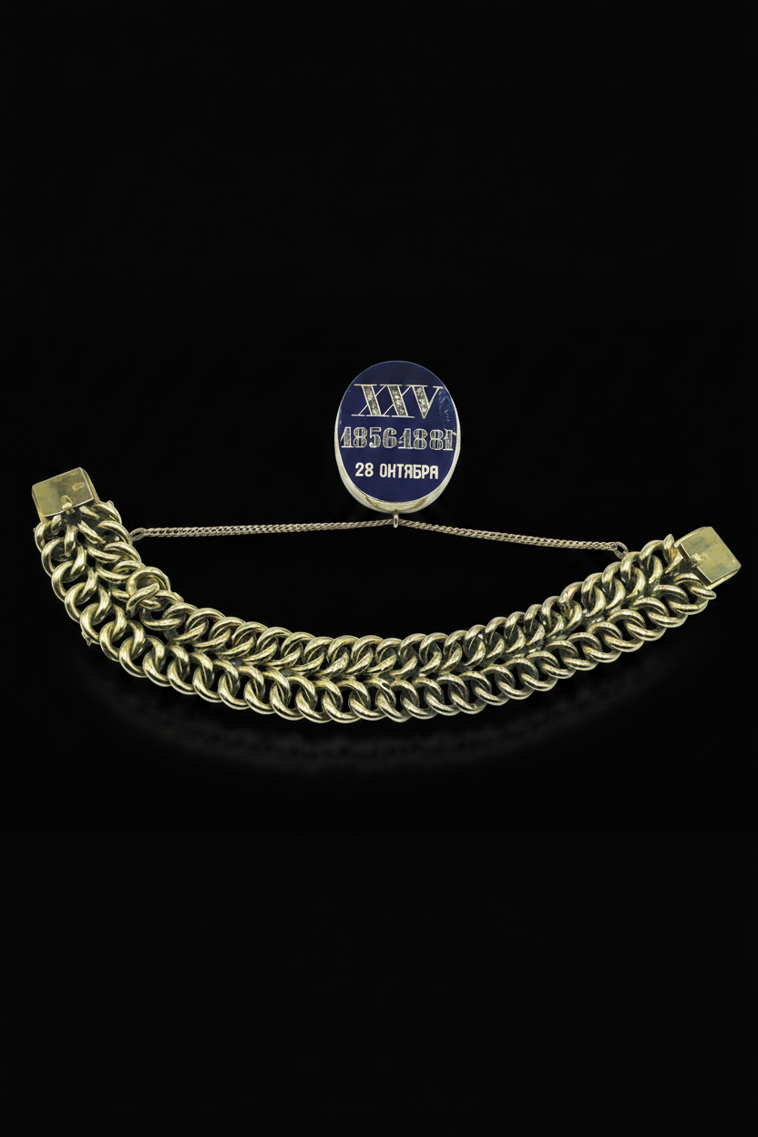 Raro Bracciale Russo con Smalti