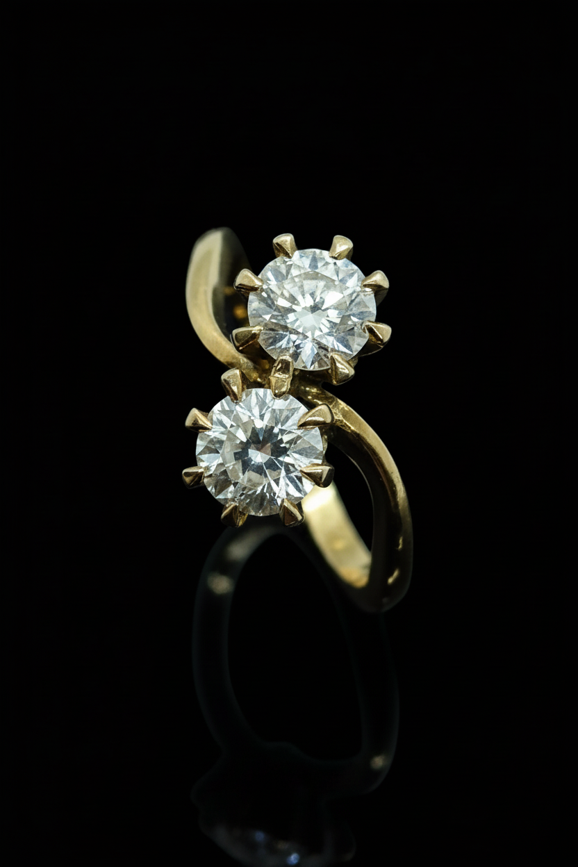 Anello a Contrarier di Diamanti