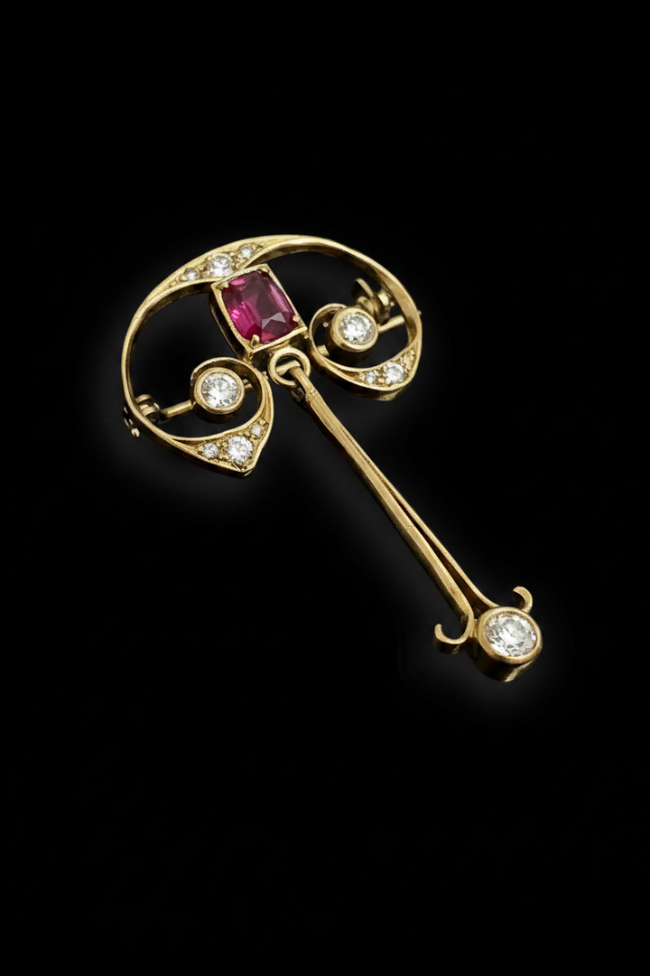 Pendente in stile Art Nouveau