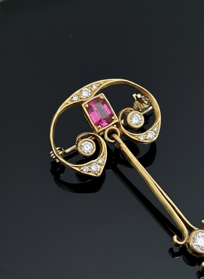 Pendente in stile Art Nouveau