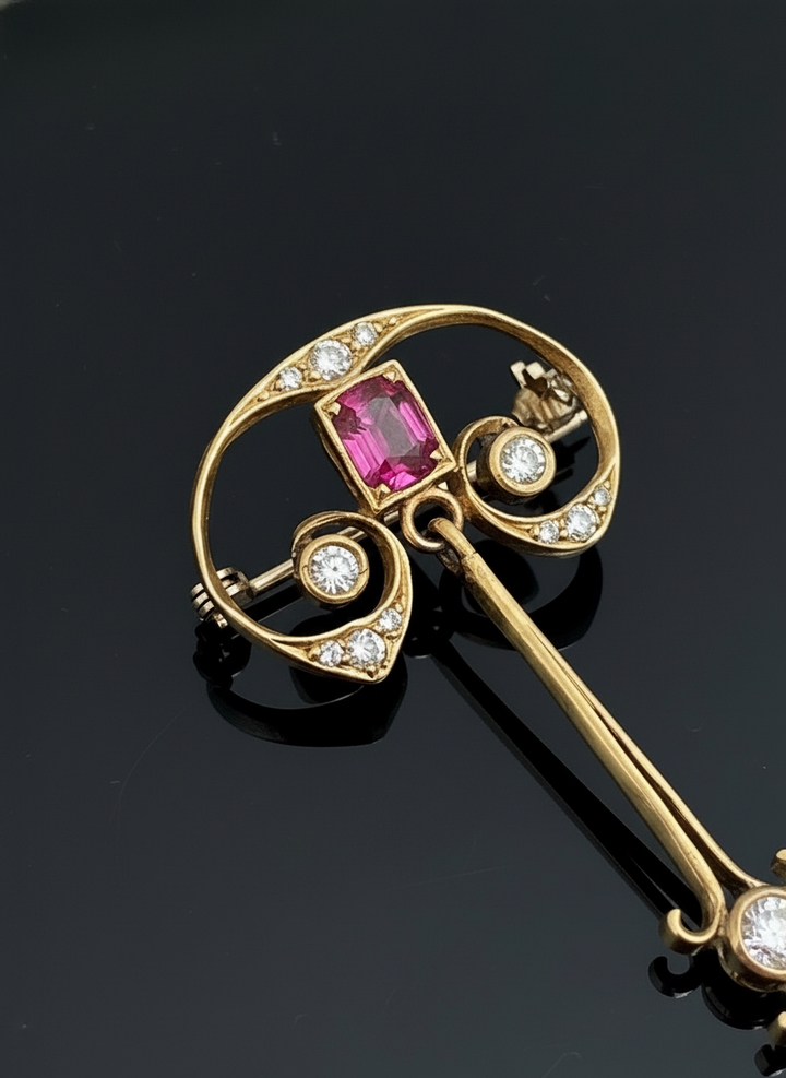 Pendente in stile Art Nouveau