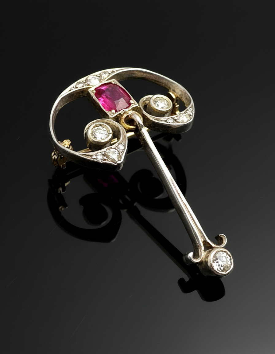 Pendente in stile Art Nouveau