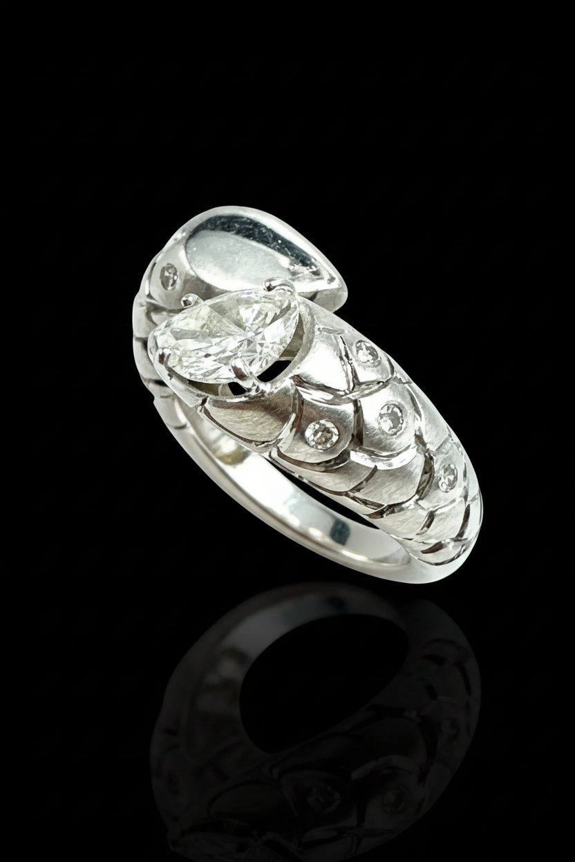 Anello Serpente con Diamanti, Janesich