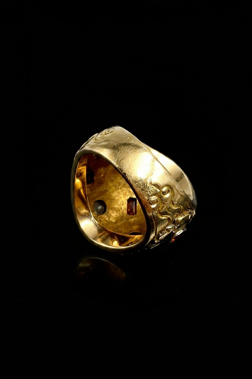 Anello bombato Italiano, firmato Cozzolino