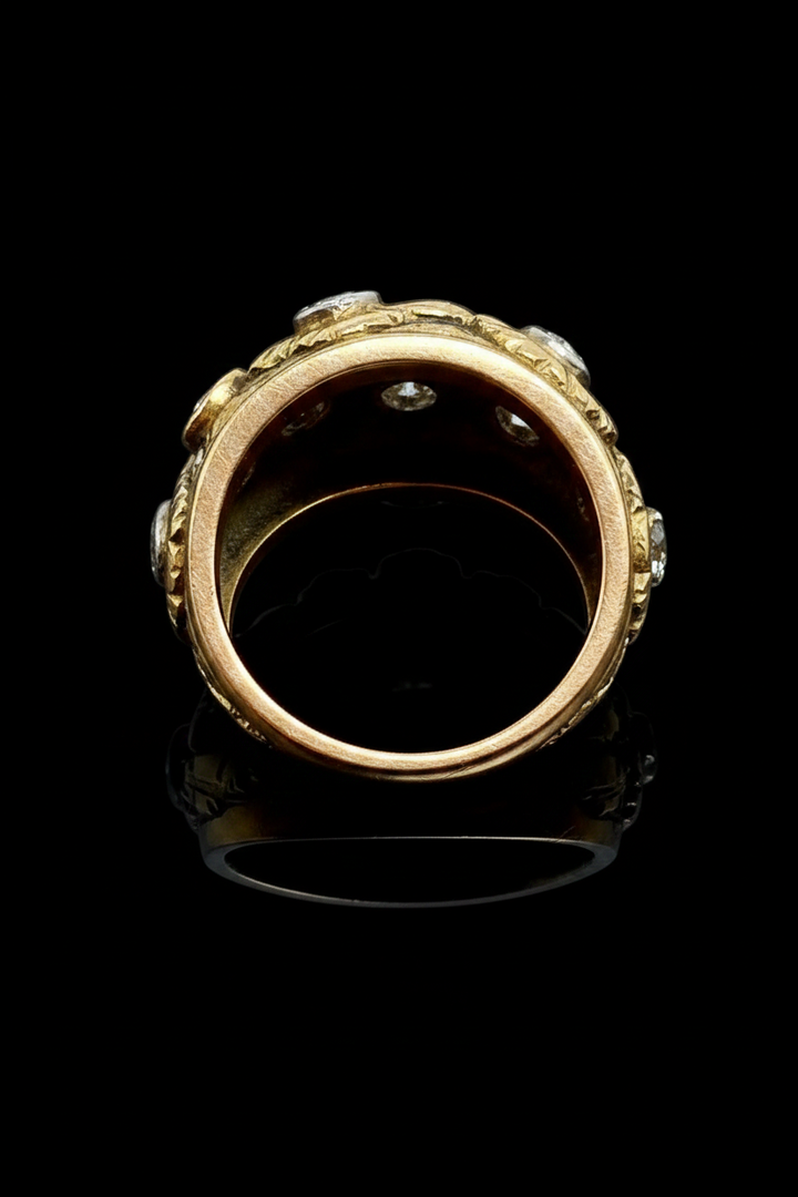 Anello bombato Italiano, firmato Cozzolino