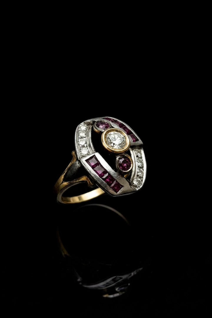Anello di Epoca Art Déco