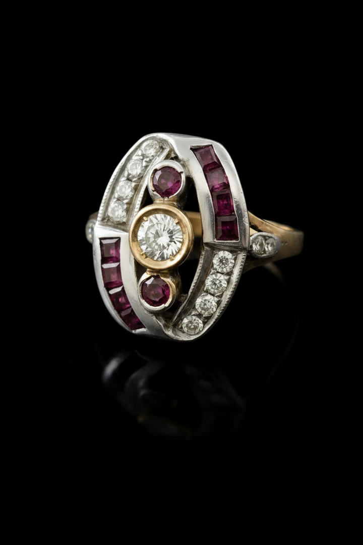 Anello di Epoca Art Déco