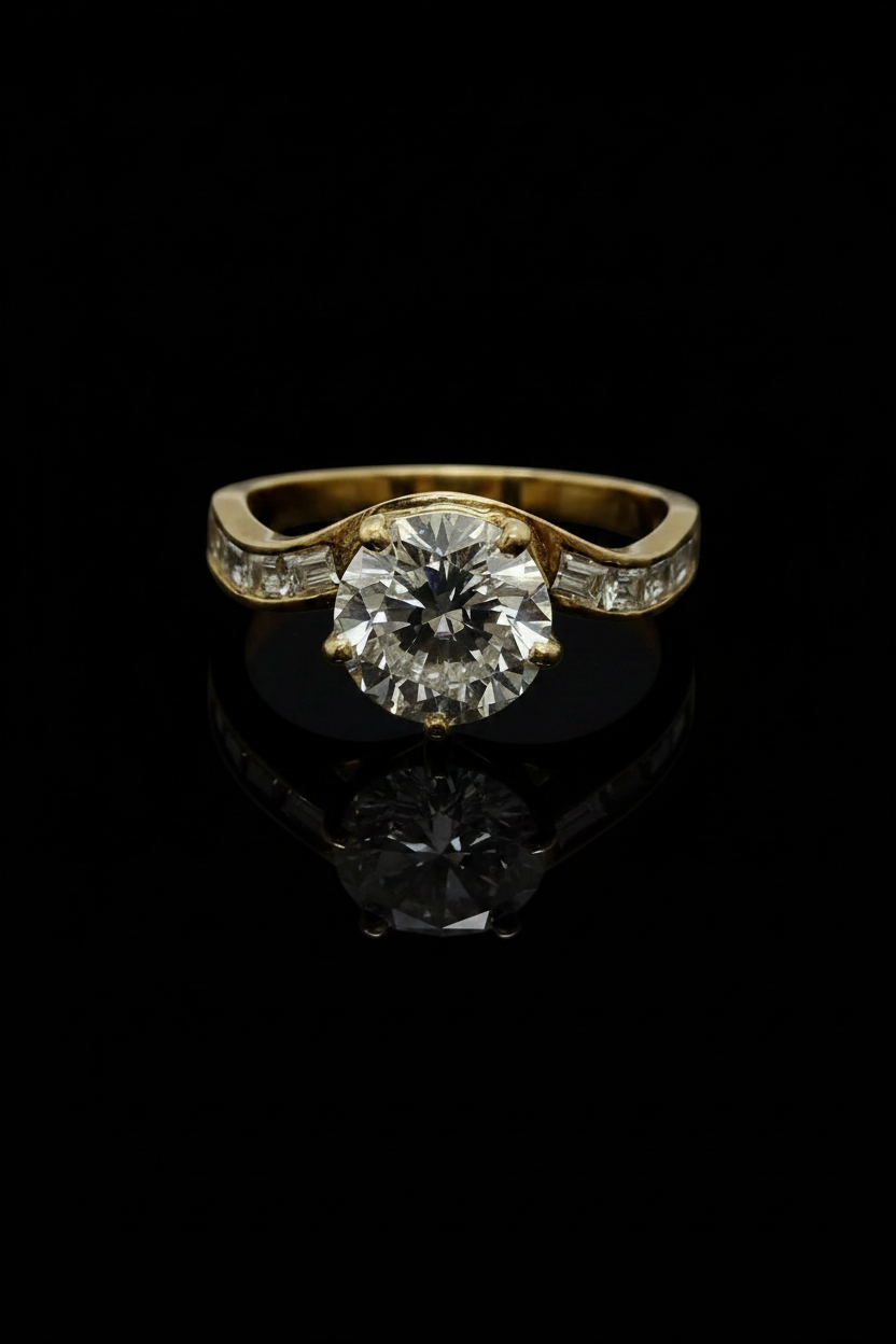 Anello di Fidanzamento con Diamante da 1,69 carati