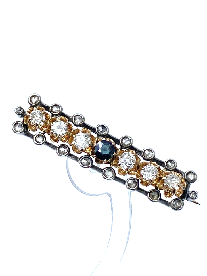 Imponente Spilla Austroungarica con Diamanti.