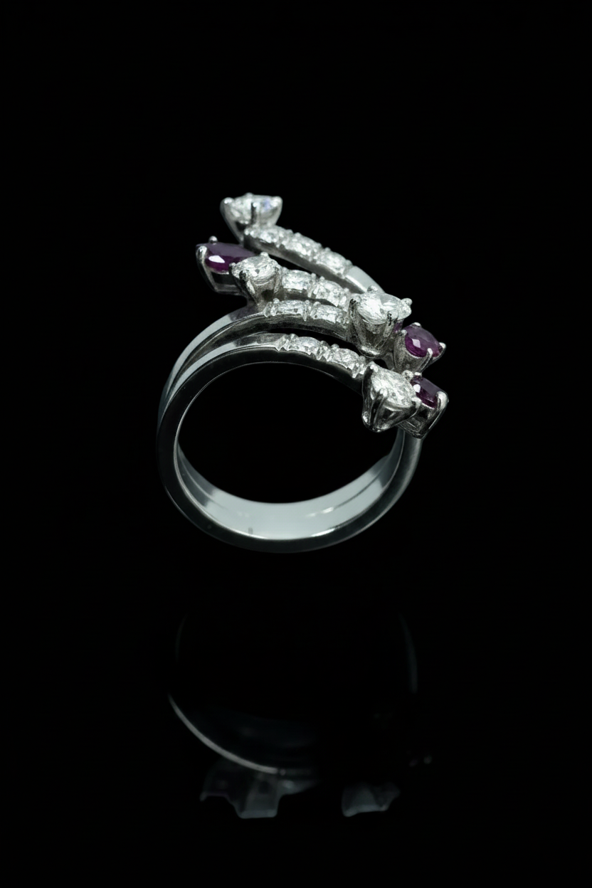 Anello a Serpente Stilizzato