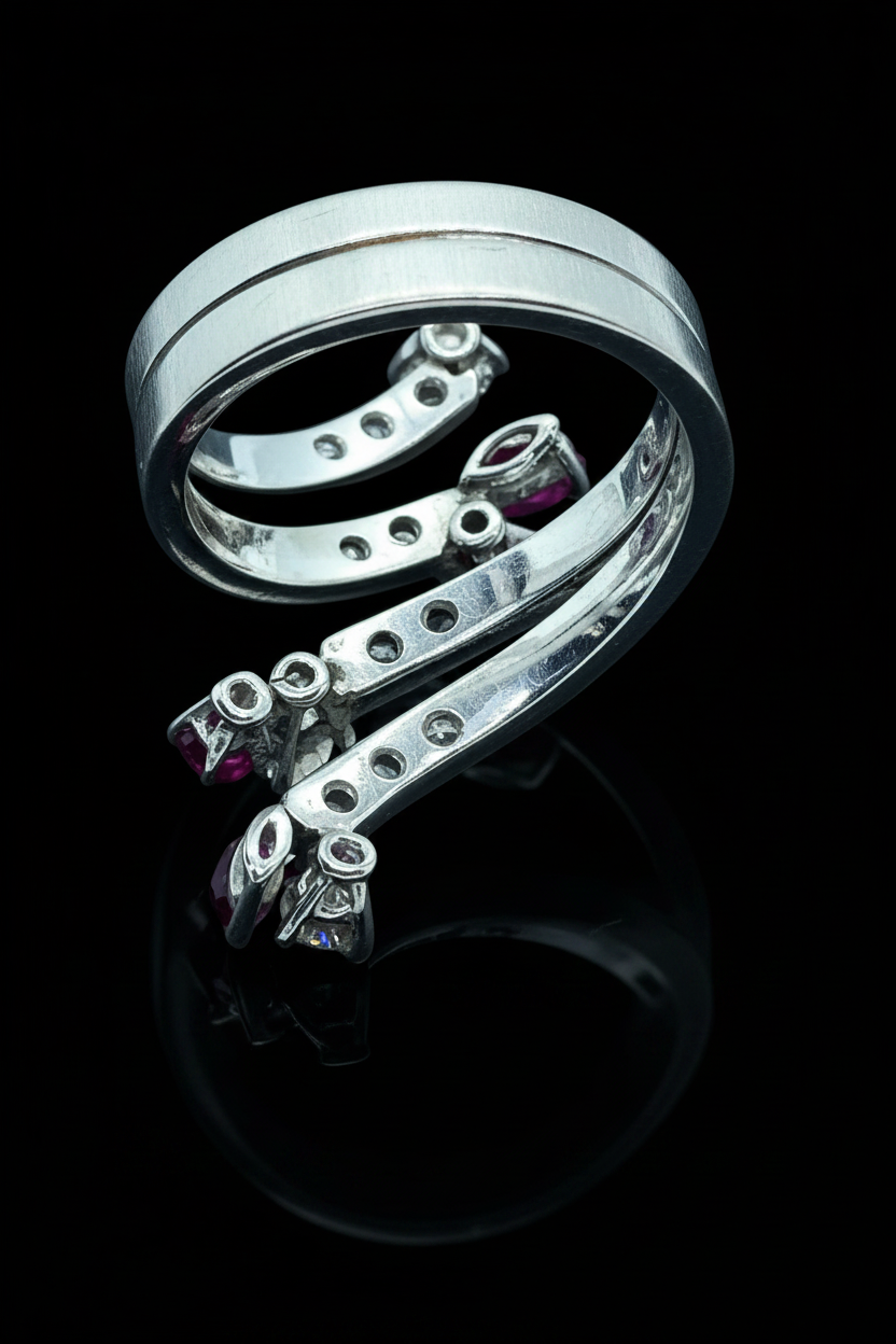 Anello a Serpente Stilizzato