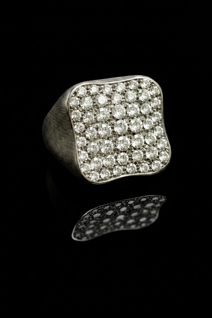 Anello da Mignolo "Glacé" – Alta Gioielleria Anni '60
