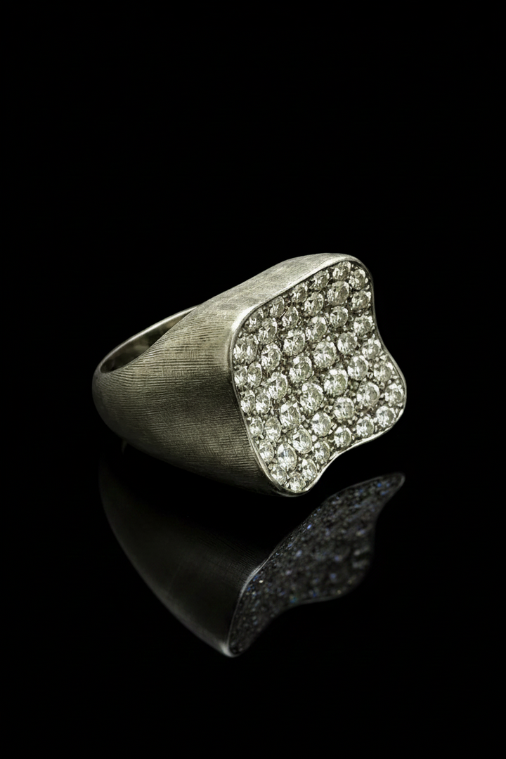 Anello da Mignolo "Glacé" – Alta Gioielleria Anni '60