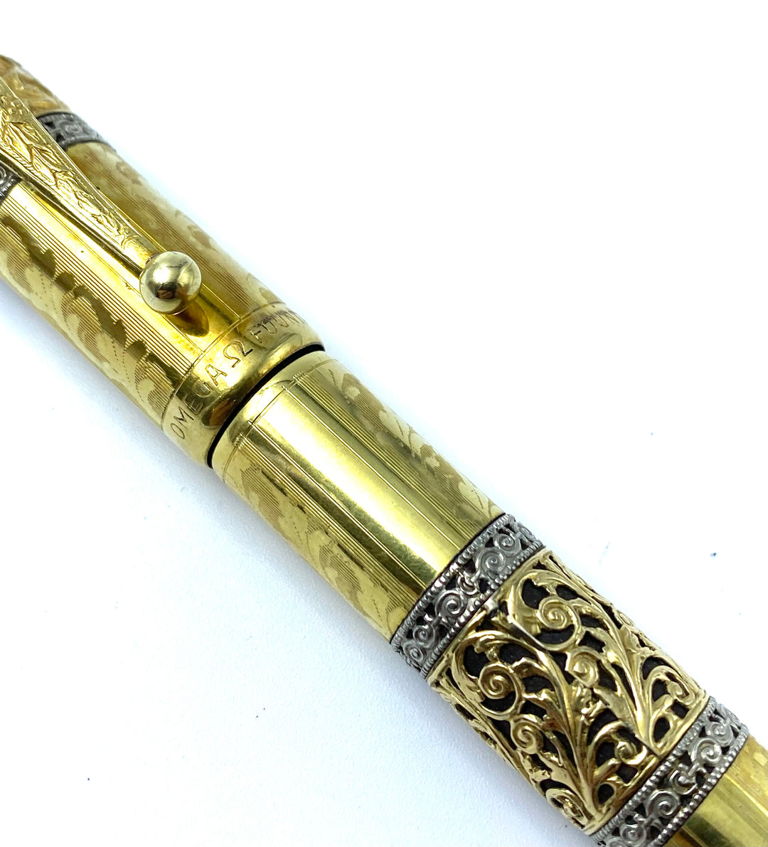 Penna stilografica OMEGA 18K.R., anni '30