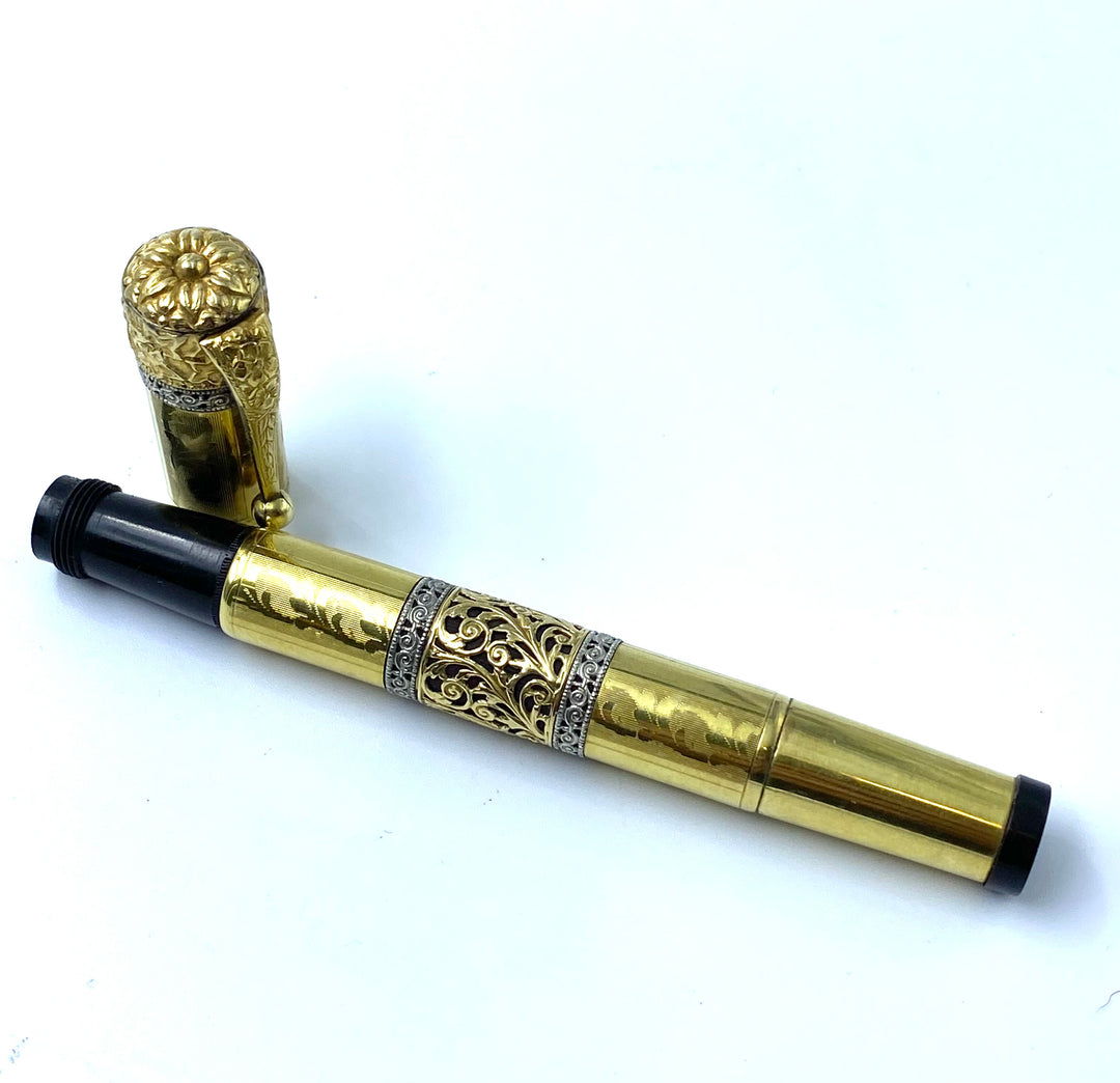 Penna stilografica OMEGA 18K.R., anni '30