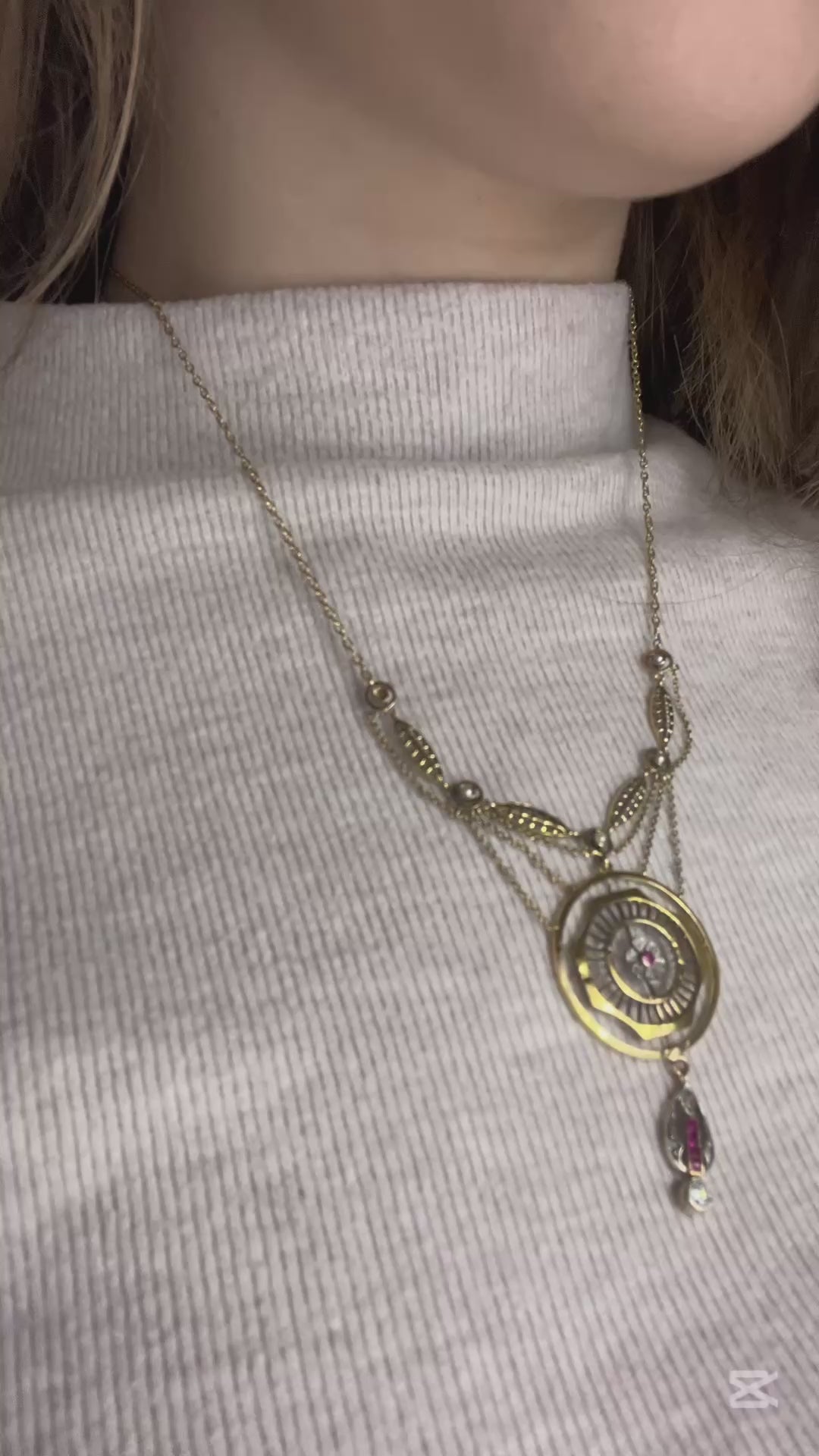 Raro Collier in Stile Jugendstil