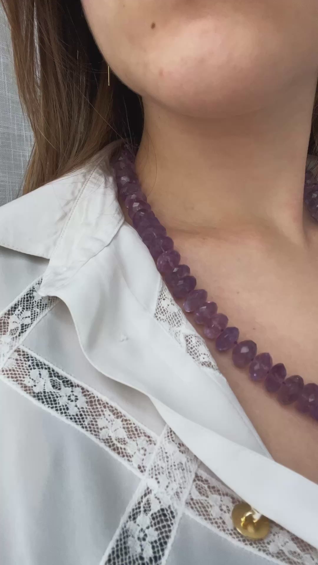 Collana con Ametiste Sfaccettate